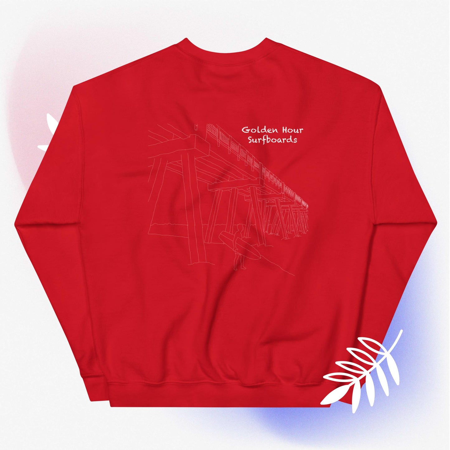 Fight the power, surf the pier Sweatshirt