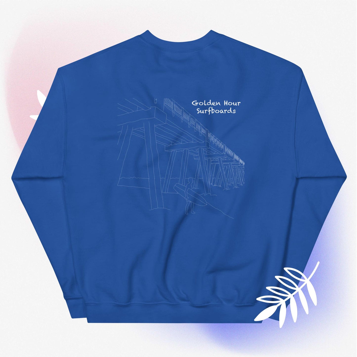 Fight the power, surf the pier Sweatshirt