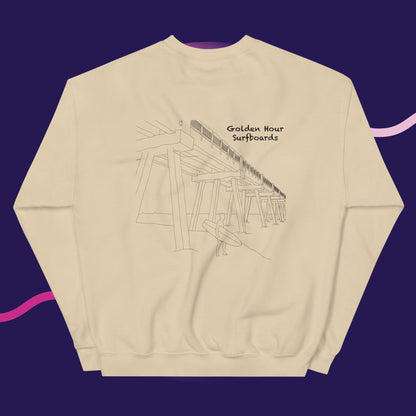 Fight the power, Surf the pier Sweatshirt