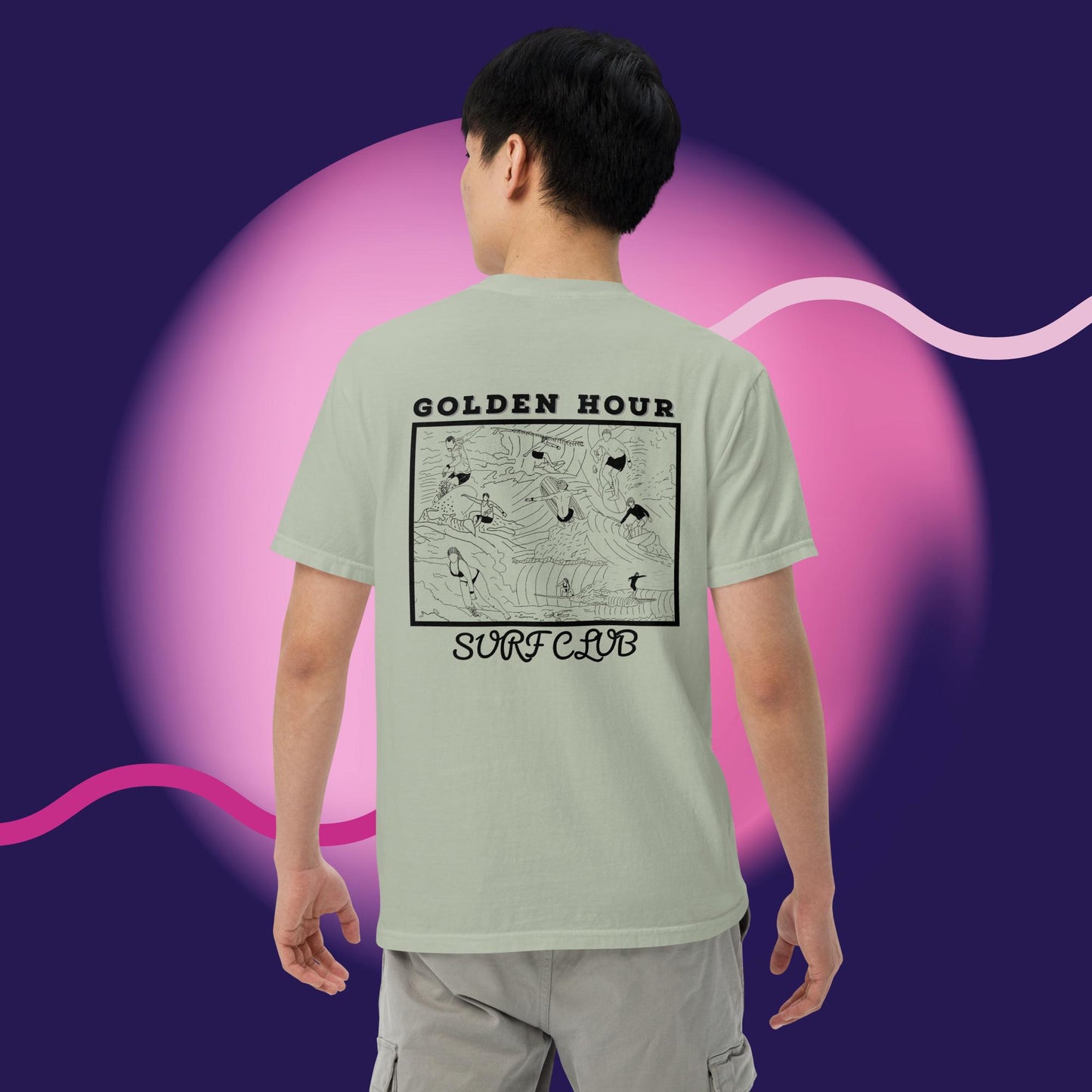 GOLDEN HOUR SURF CLUB COMFORT COLORS TSHIRT