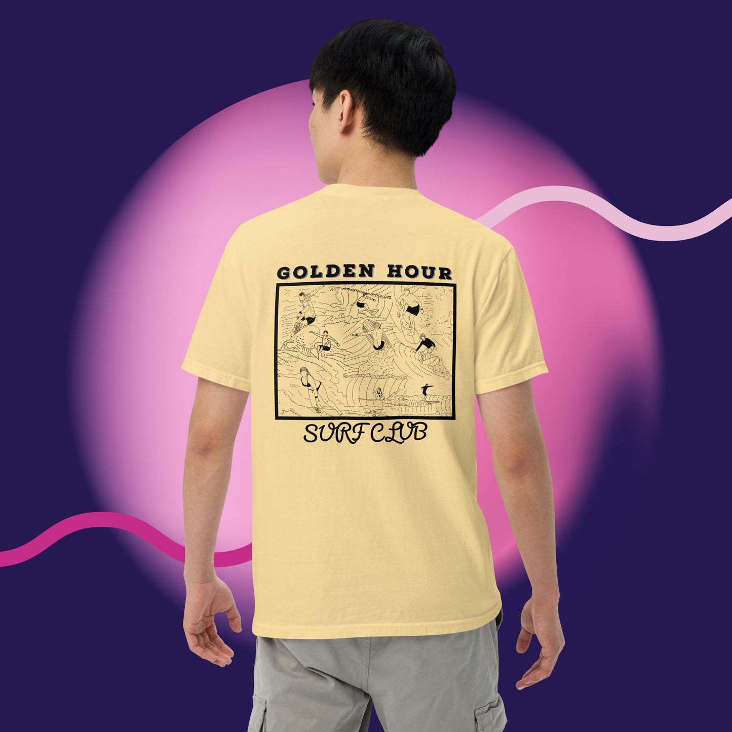 GOLDEN HOUR SURF CLUB COMFORT COLORS TSHIRT