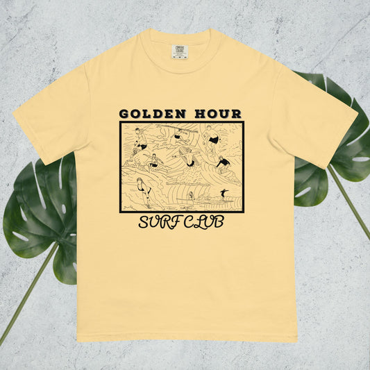 Golden Hour Surf Club front side tshirt