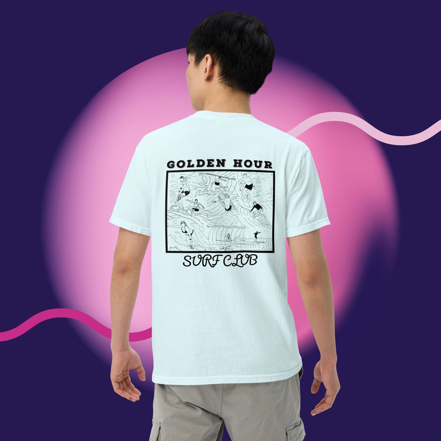 GOLDEN HOUR SURF CLUB COMFORT COLORS TSHIRT