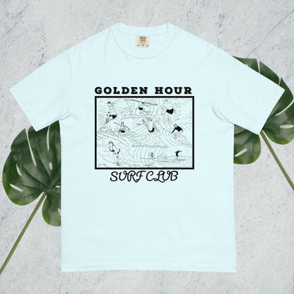Golden Hour Surf Club front side tshirt