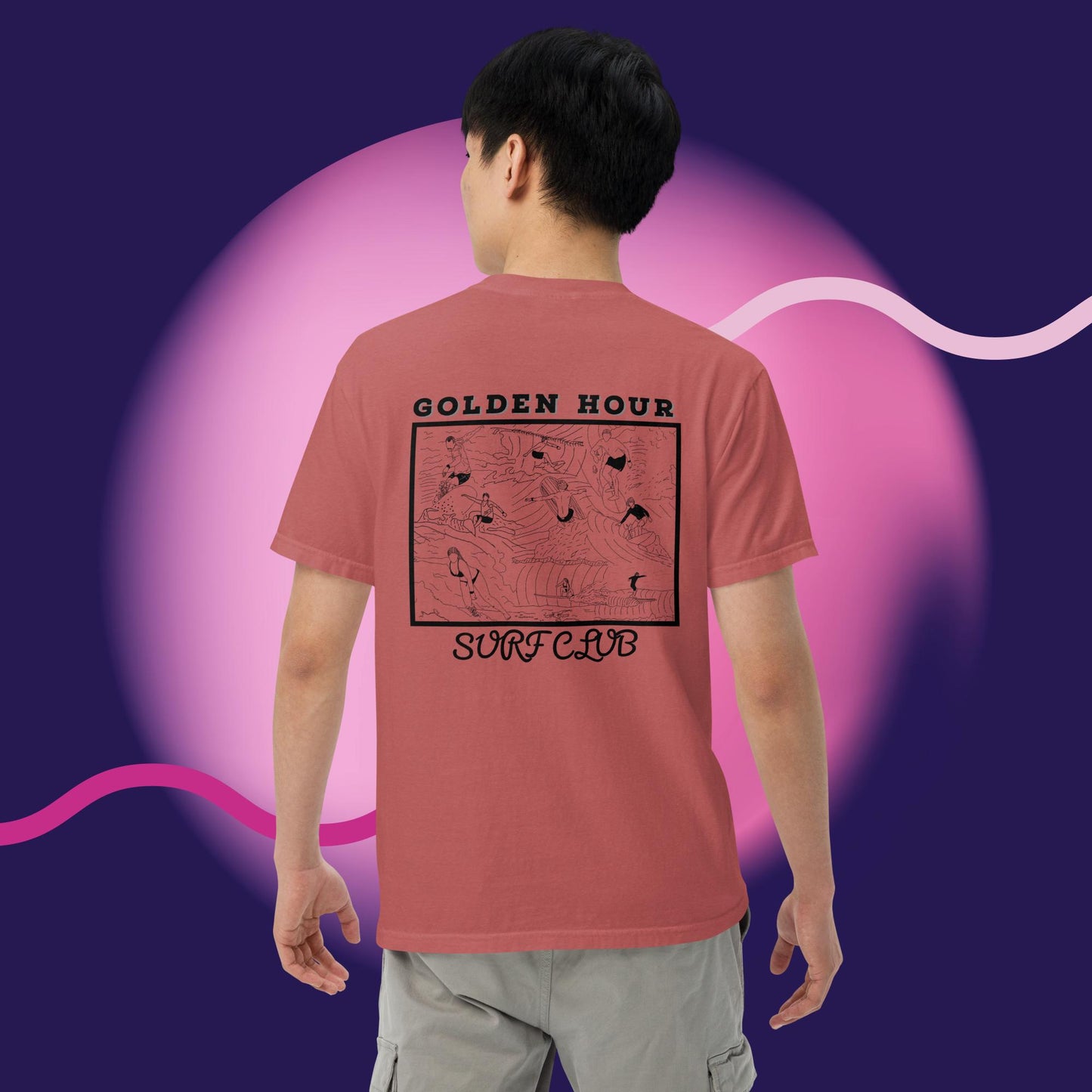 GOLDEN HOUR SURF CLUB COMFORT COLORS TSHIRT