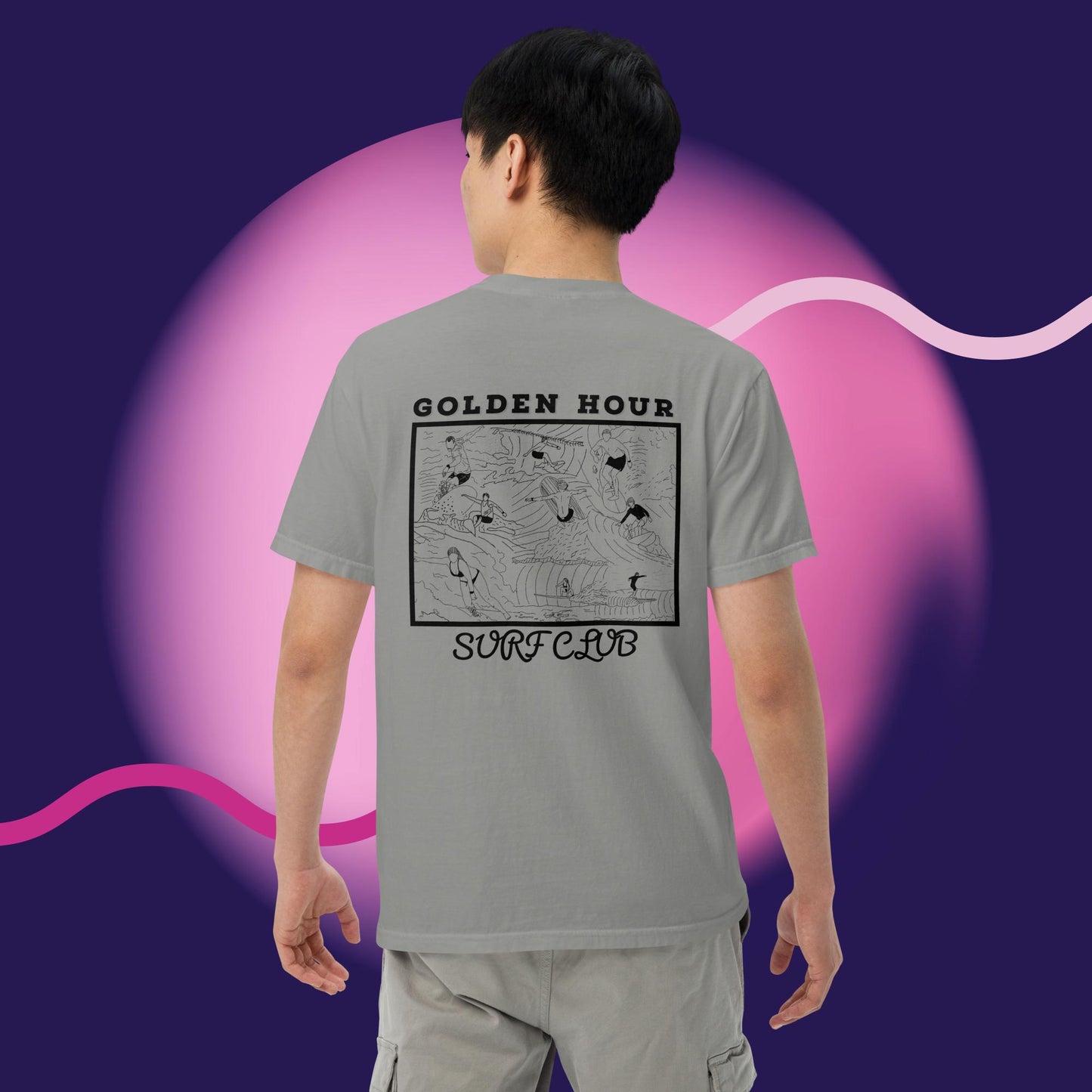 GOLDEN HOUR SURF CLUB COMFORT COLORS TSHIRT