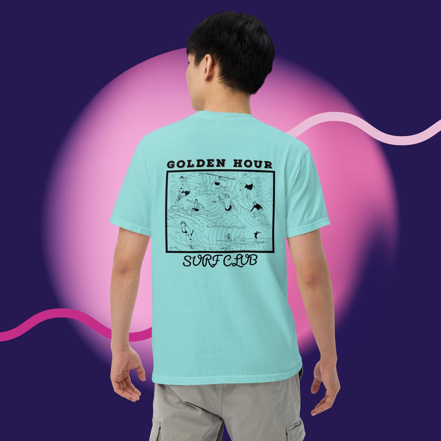 GOLDEN HOUR SURF CLUB COMFORT COLORS TSHIRT