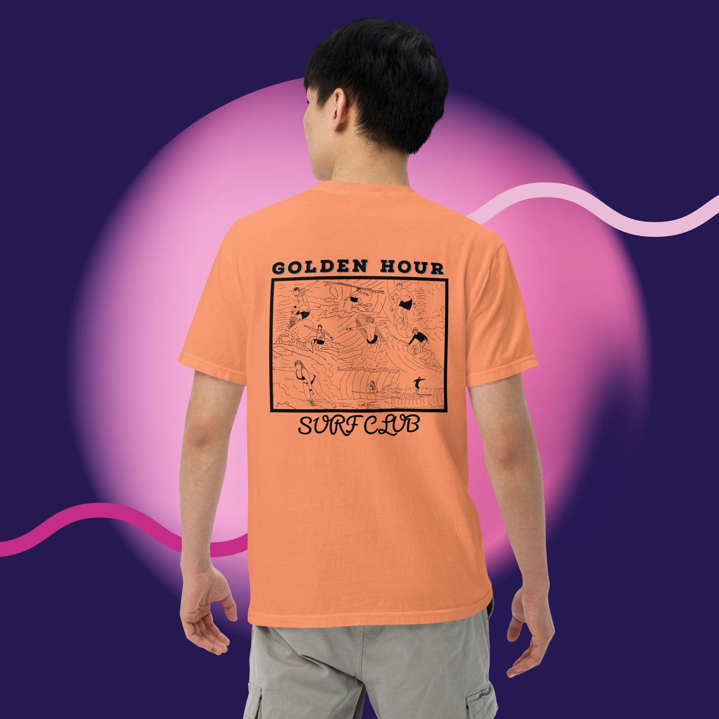 GOLDEN HOUR SURF CLUB COMFORT COLORS TSHIRT