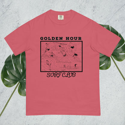 Golden Hour Surf Club front side tshirt