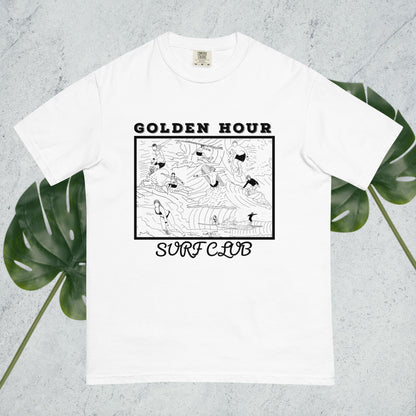 Golden Hour Surf Club front side tshirt