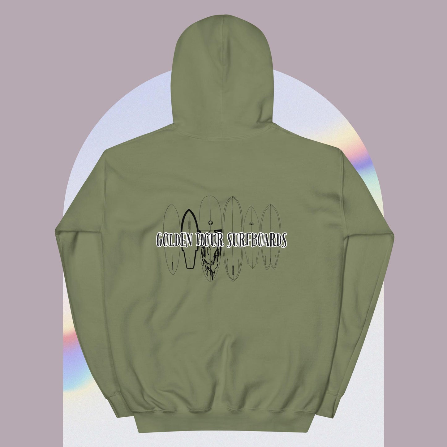 Custom surfboards hoodie