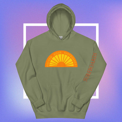 Custom Surf board/ Big Logo hoodie