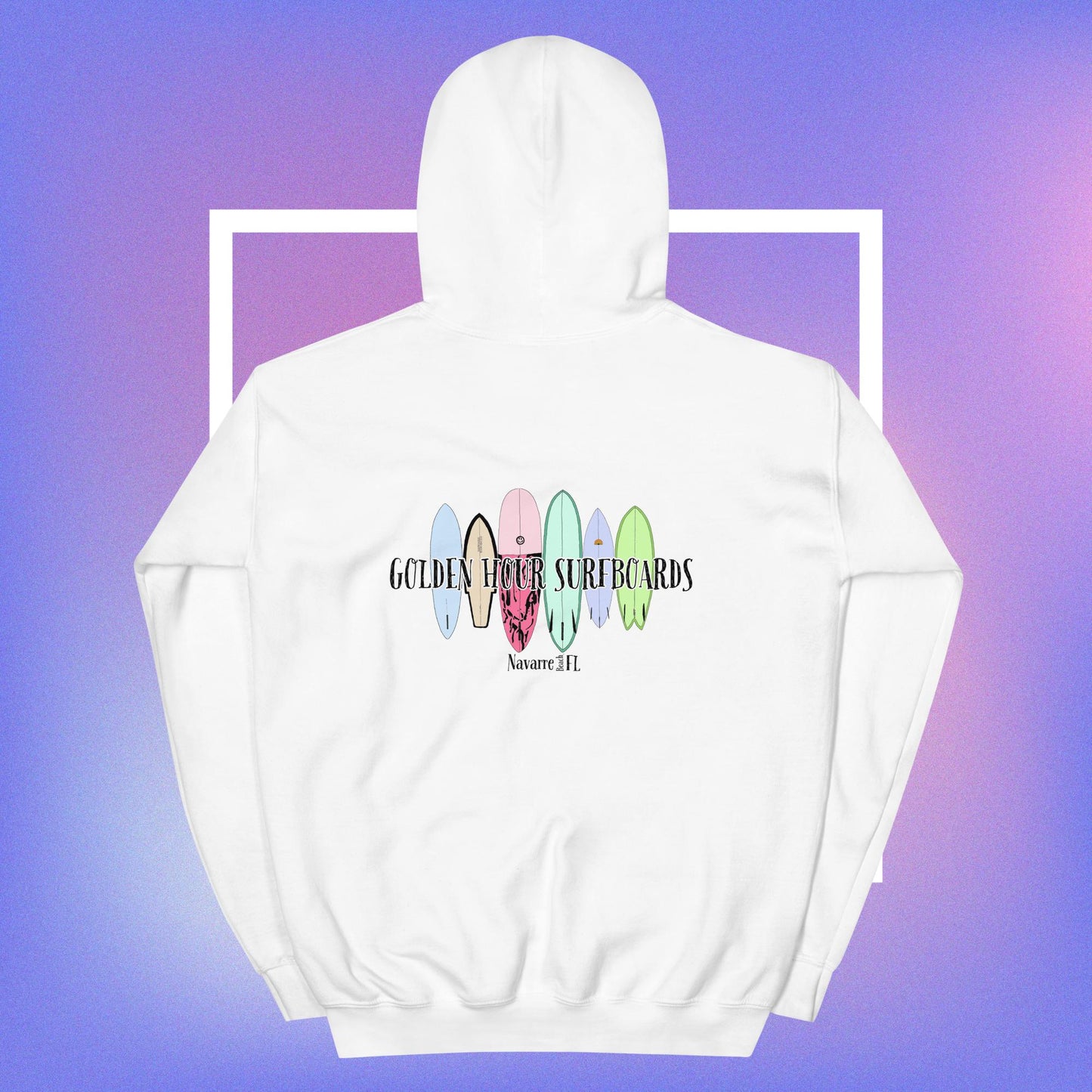 Custom surfboards color Unisex Hoodie